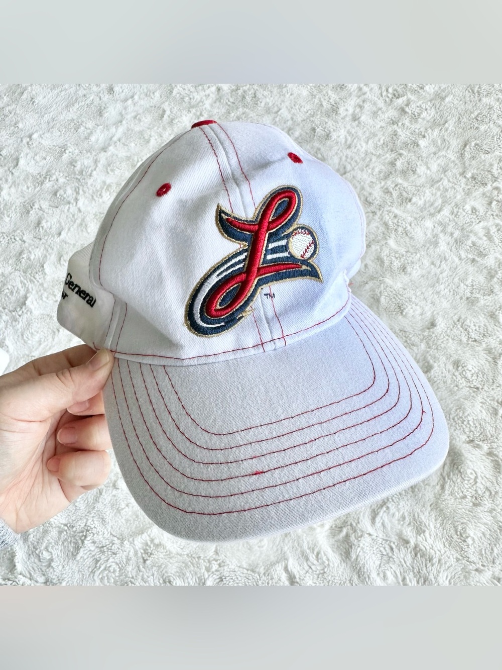 Lancaster Stormers Hat Cap Adult OS White Baseball Pennsylvania SGA Barnstormers